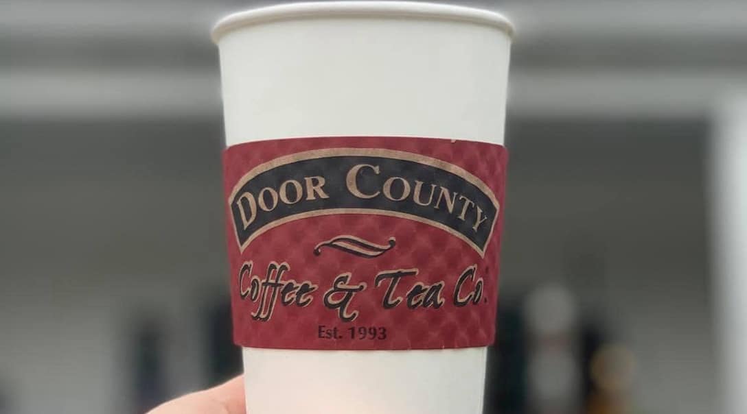 to go cup of Door County coffee