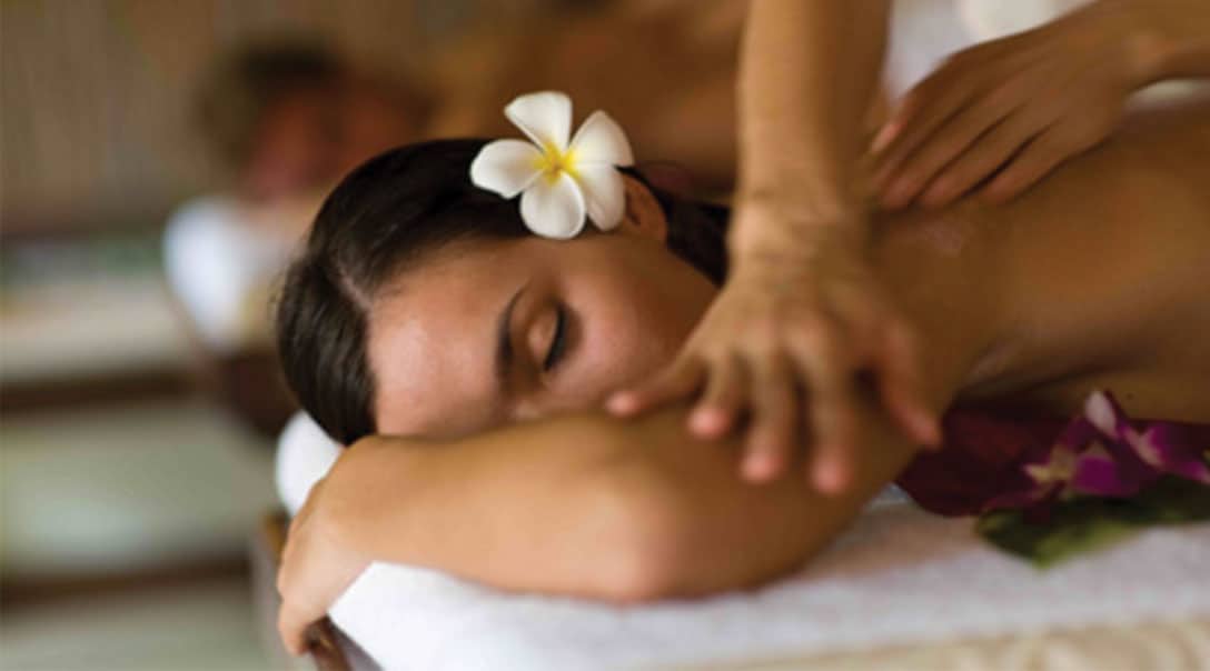 woman getting a massage